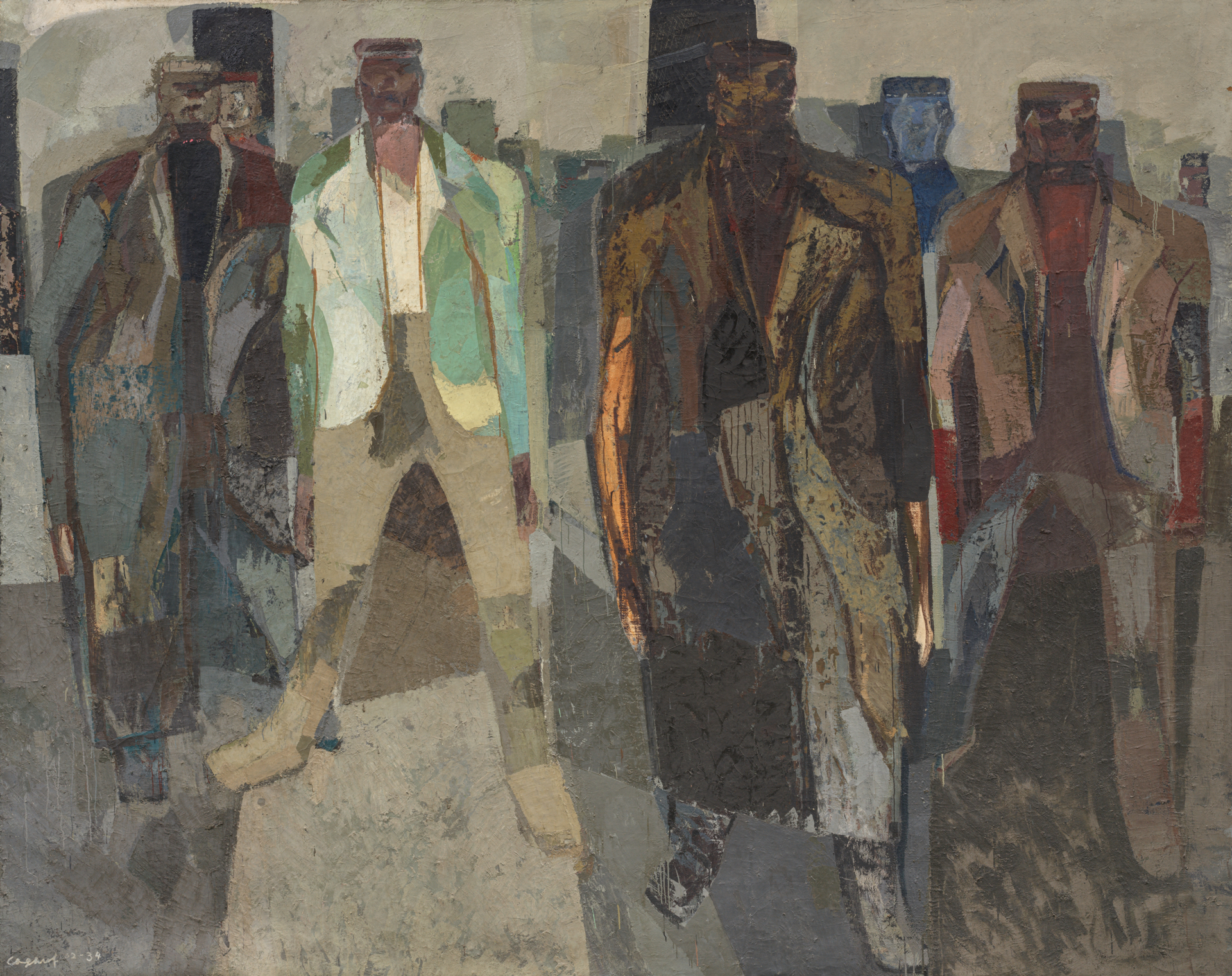 Mouvement (Ouvriers sur le chemin de l'usine) 